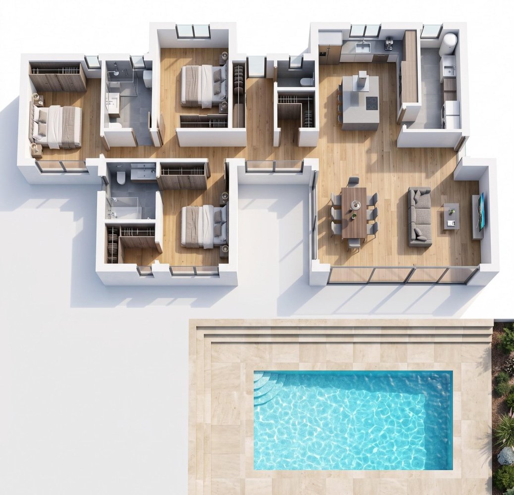 Villa in La Romana, Alicante, Spain 3 bedrooms, 163 sq.m. No. 199010