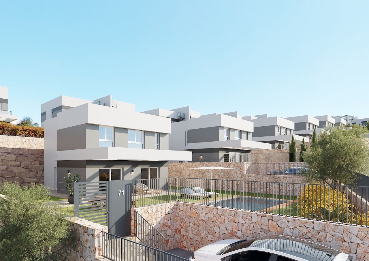 Kaupunkipientalo Finestrat, Alicante, Espanja 3 makuuhuonetta, 128 m2 No. 197311