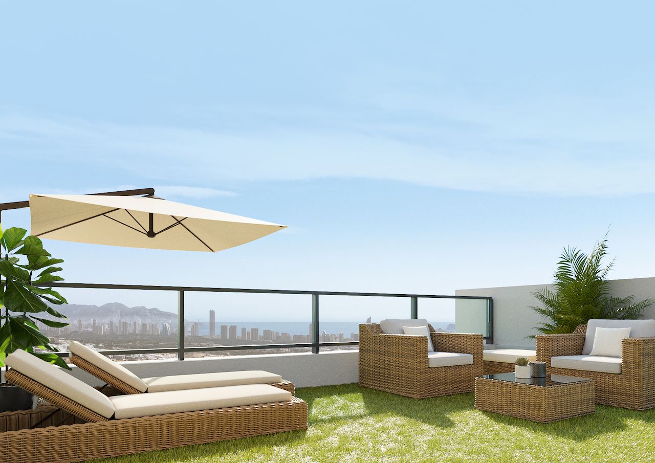 Kaupunkipientalo Finestrat, Alicante, Espanja 3 makuuhuonetta, 128 m2 No. 197311