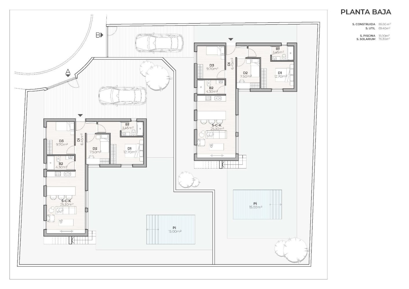Villa en Puerto de Mazarrón, Murcia, España 3 dormitorios, 85 m2 No. 198823