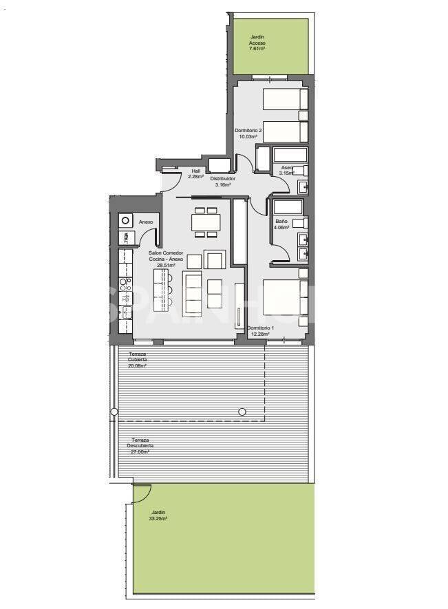 Lägenhet i Torremolinos, Malaga, Spanien 4 sovrum, 80 kvm. Nr. 168392