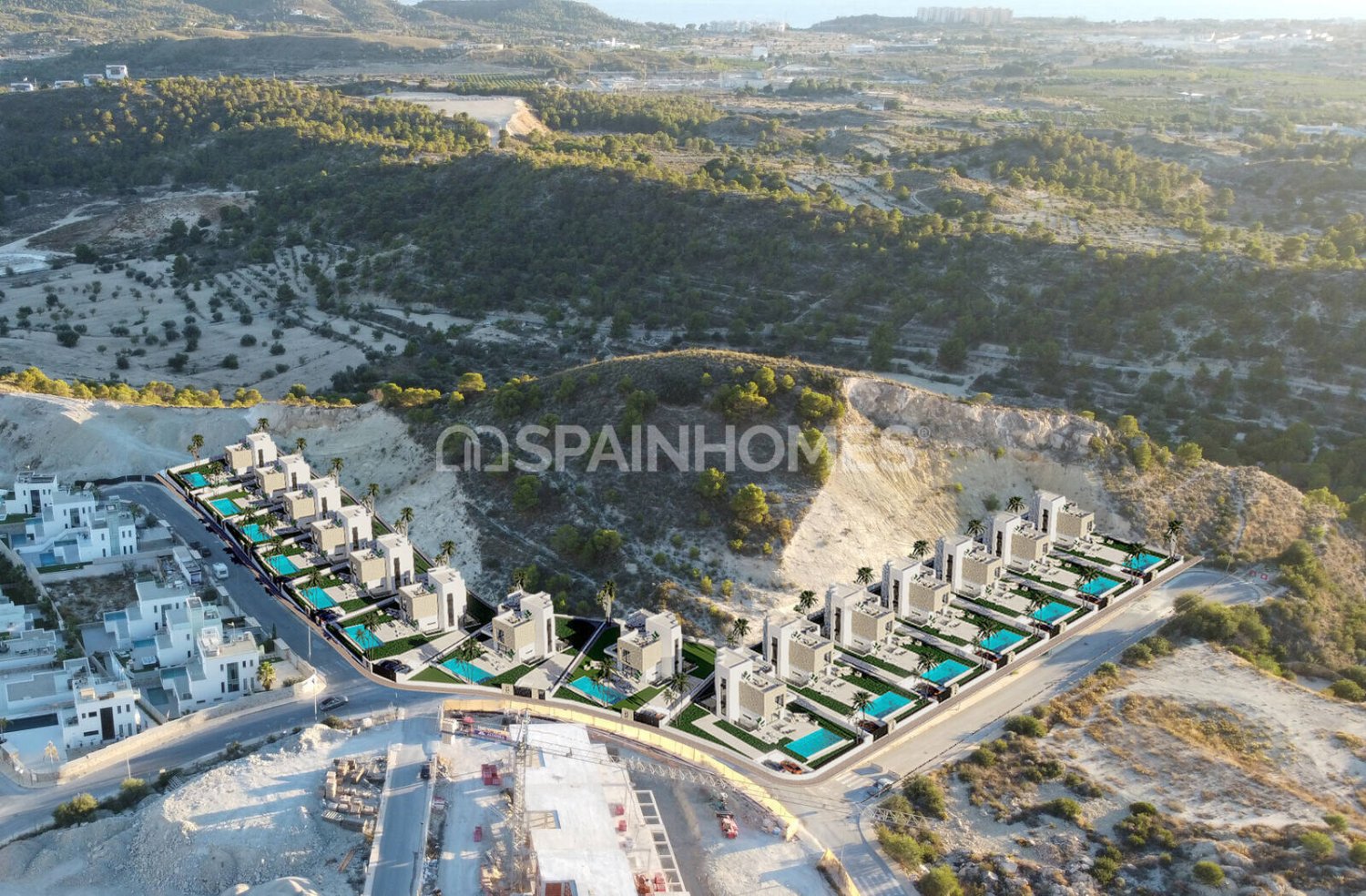Villa i Finestrat, Alicante, Spanien 3 sovrum, 330 kvm. Nr. 121083