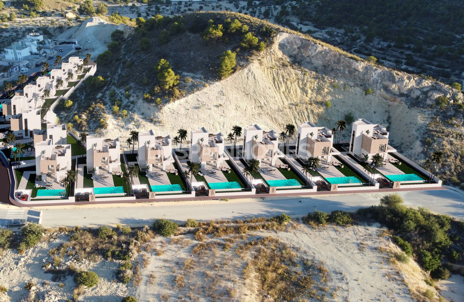 Villa i Finestrat, Alicante, Spanien 3 sovrum, 330 kvm. Nr. 121083