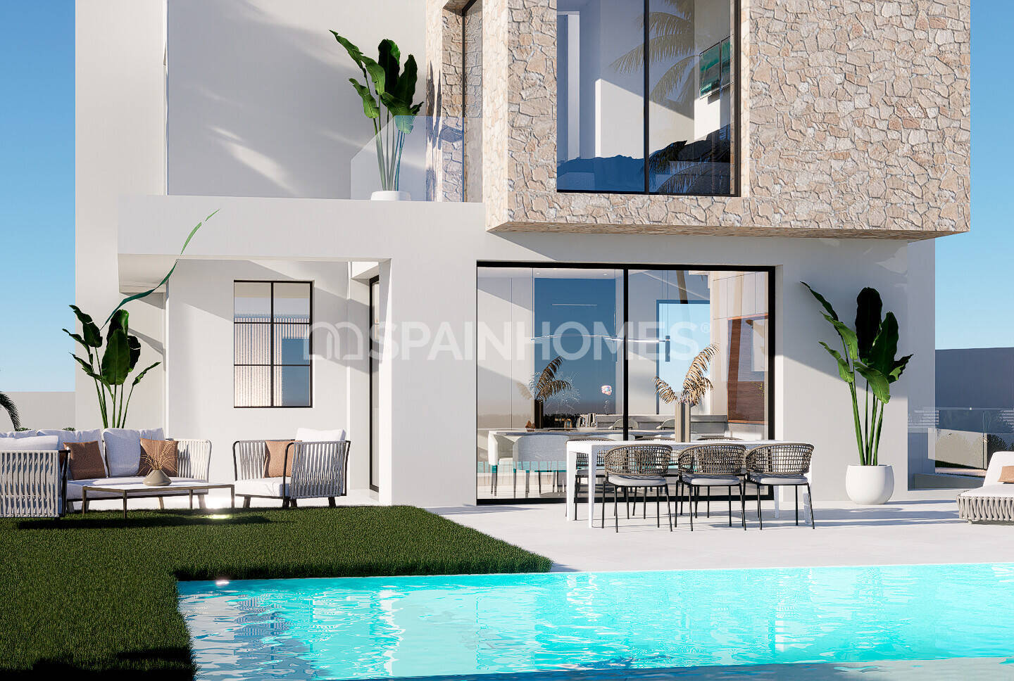 Villa i Finestrat, Alicante, Spanien 3 sovrum, 330 kvm. Nr. 121083