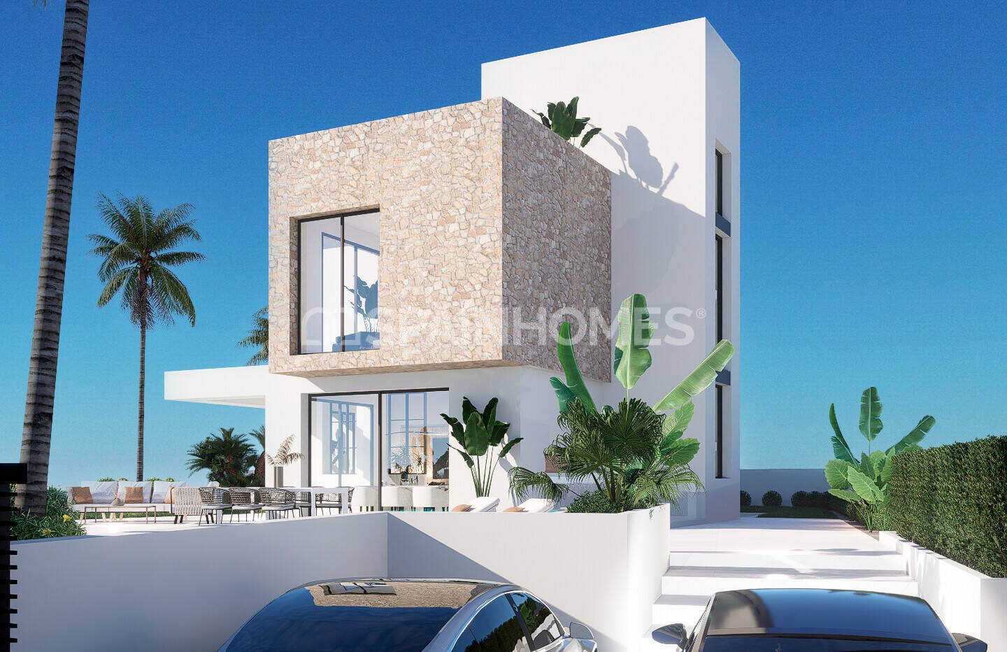 Villa i Finestrat, Alicante, Spanien 3 sovrum, 330 kvm. Nr. 121083