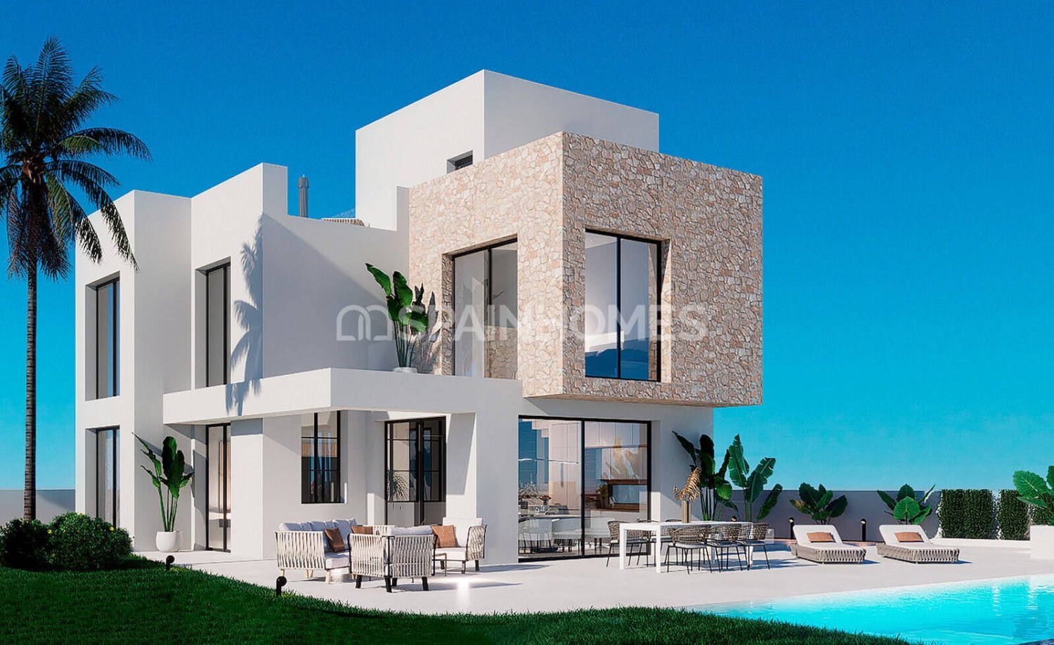 Villa i Finestrat, Alicante, Spanien 3 sovrum, 330 kvm. Nr. 121083
