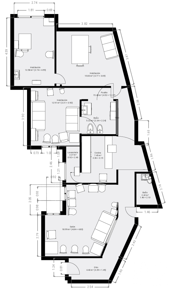 Apartment in Valencia, Spain 4 bedrooms, 118 sq.m. No. 198690