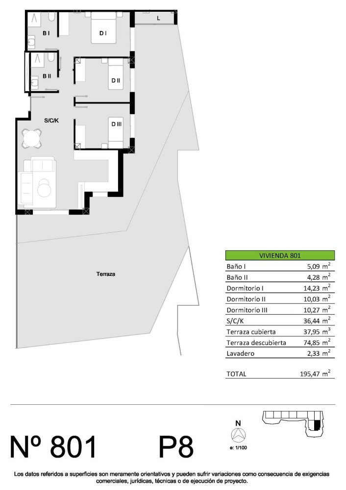 Apartament w San Miguel de Salinas, Alicante, Hiszpania 3 sypialnie, 80 mkw. nr 198199
