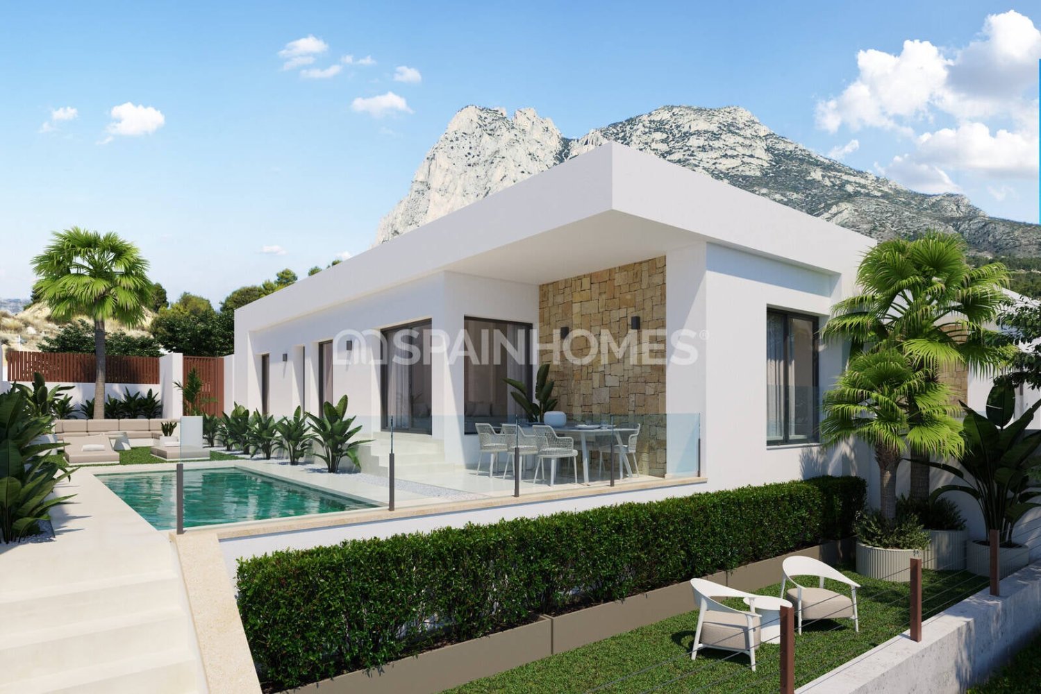 Villa i Finestrat, Alicante, Spanien 4 sovrum, 142 kvm. Nr. 146462