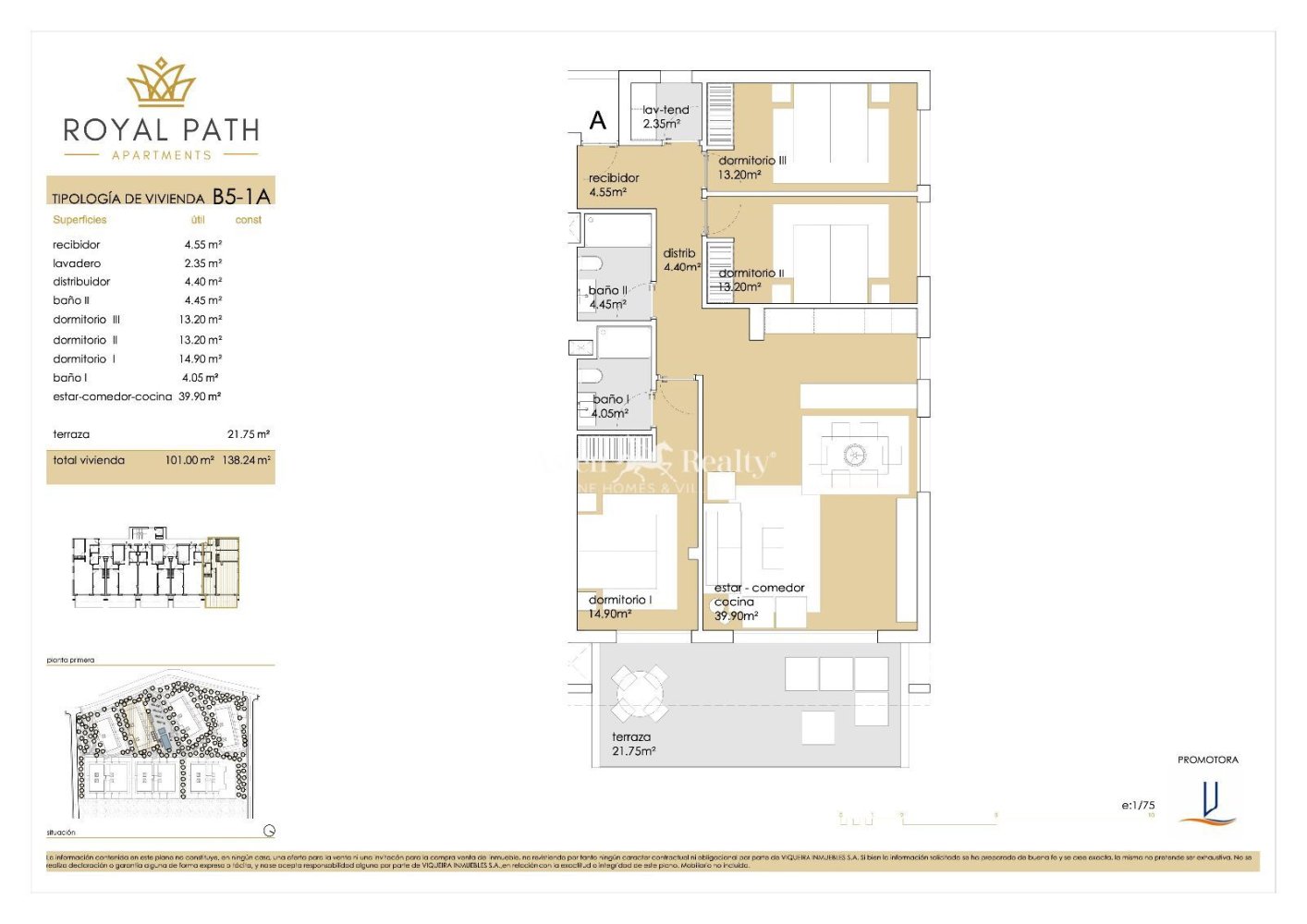 Apartament w La Orotava, Tenerife, Hiszpania 2 sypialnie, 116 mkw. nr 199818