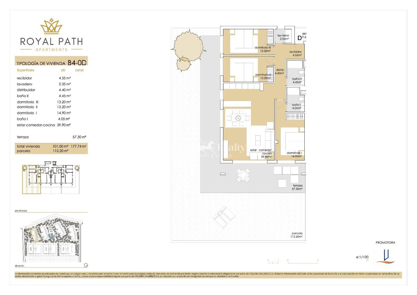 Apartament w La Orotava, Tenerife, Hiszpania 2 sypialnie, 116 mkw. nr 199818