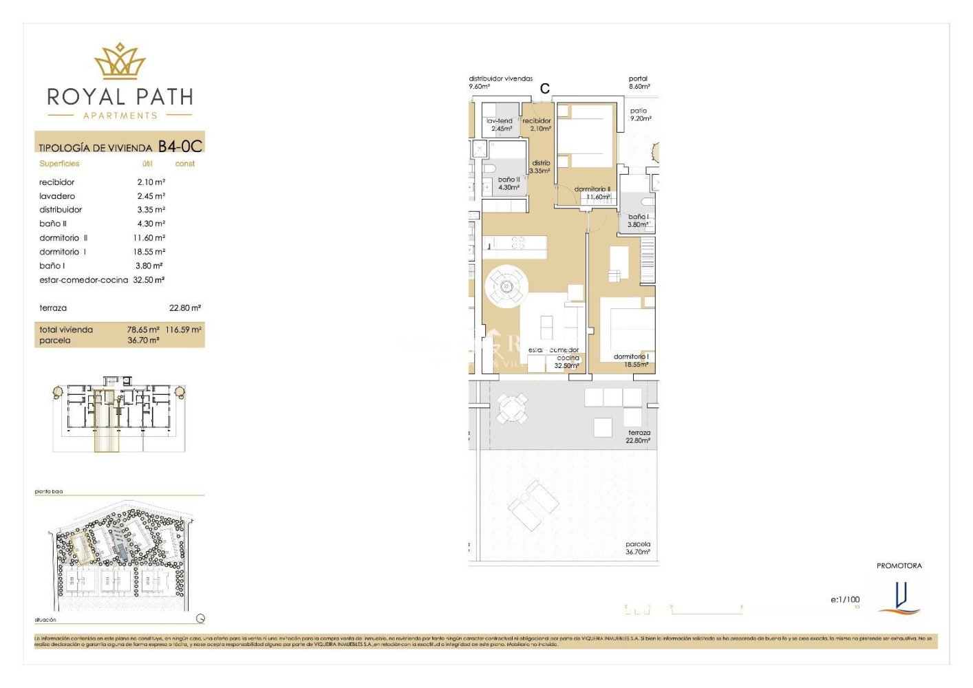 Apartament w La Orotava, Tenerife, Hiszpania 2 sypialnie, 116 mkw. nr 199818