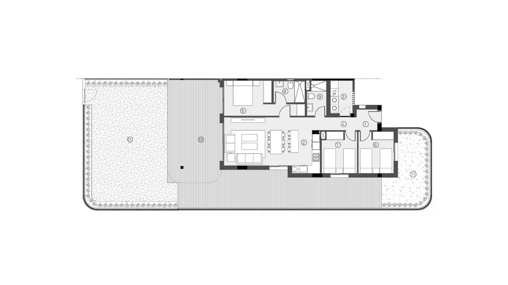 Huoneisto Sunset Village, Torrevieja, Alicante, Espanja 3 makuuhuonetta, 223 m2 No. 155230