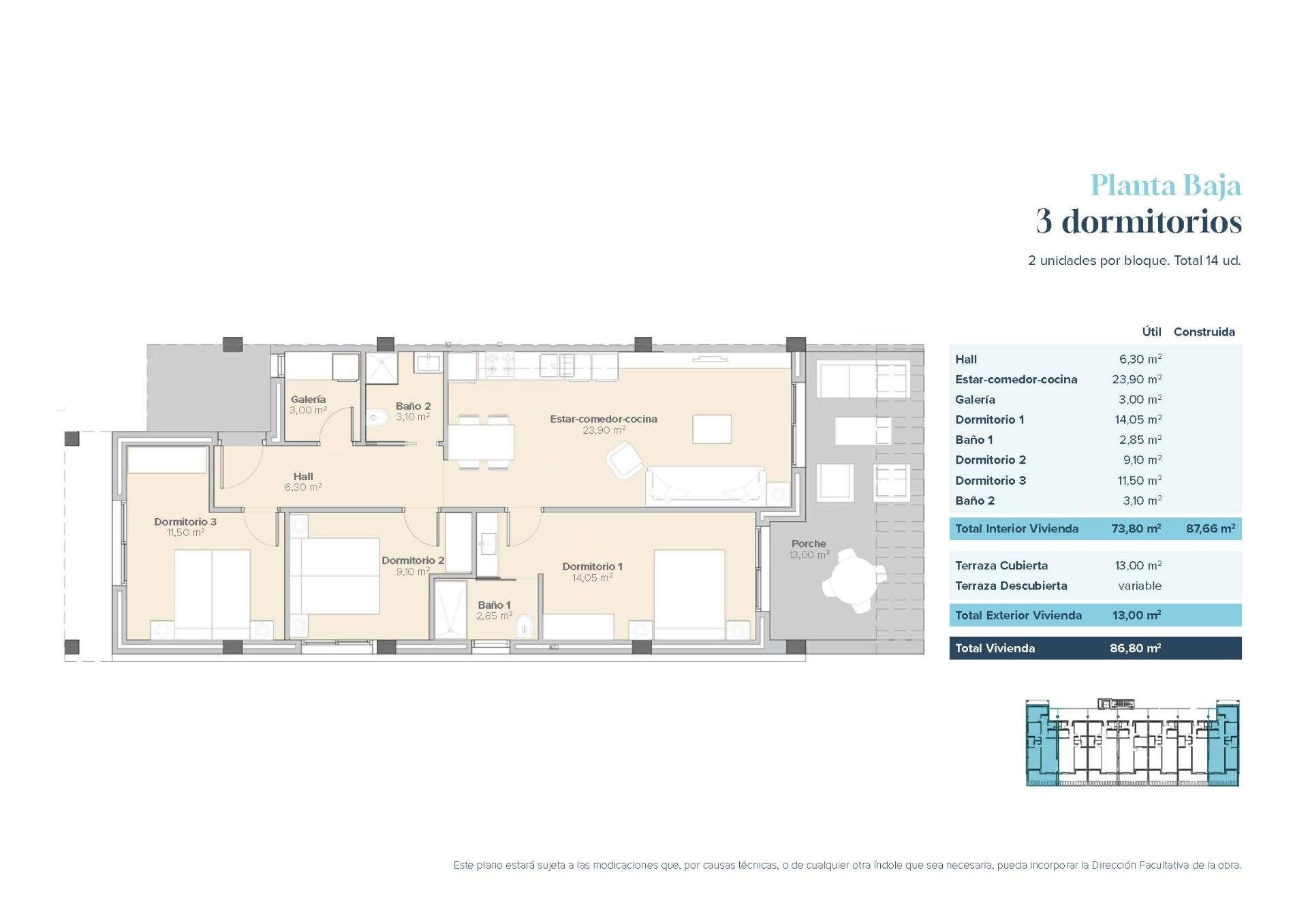 Huoneisto Vera, Almeria, Espanja 3 makuuhuonetta, 87 m2 No. 180960
