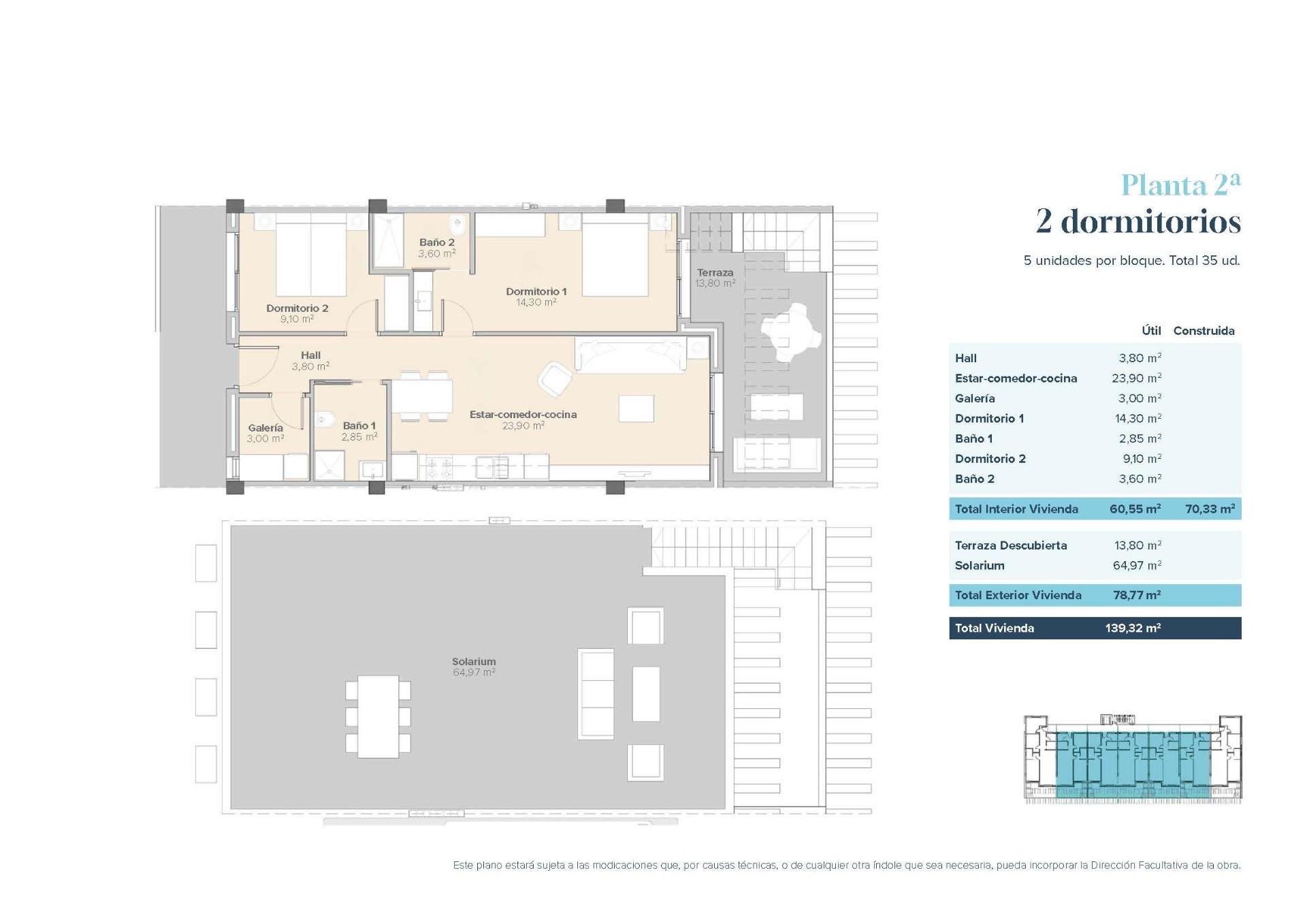 Wohnung in Vera, Almeria, Spanien 2 Schlafzimmer, 70 m2 Nr. 180963