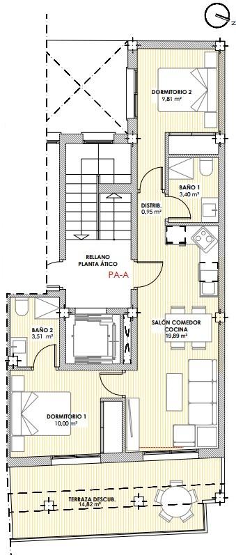 Appartamento a Torrevieja, Alicante, Spagna 2 camere da letto, 59 mq. N° 141670