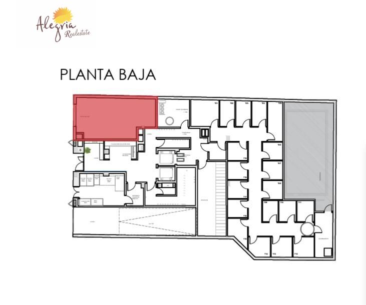 Lokal usługowy w Valencia, Hiszpania 1 sypialnia, 44 mkw. nr 183021