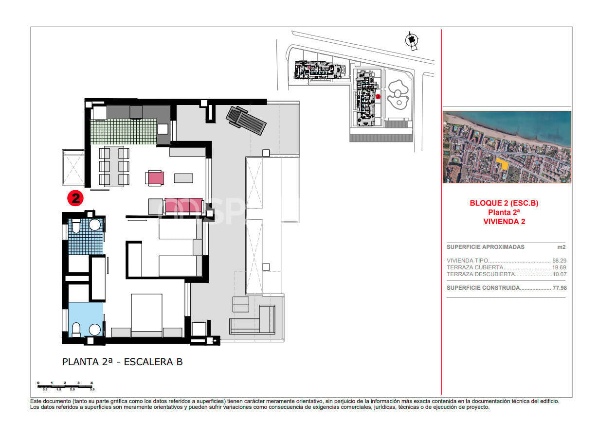 Apartamento en Dénia, Alicante, España 3 dormitorios, 82 m2 No. 149507