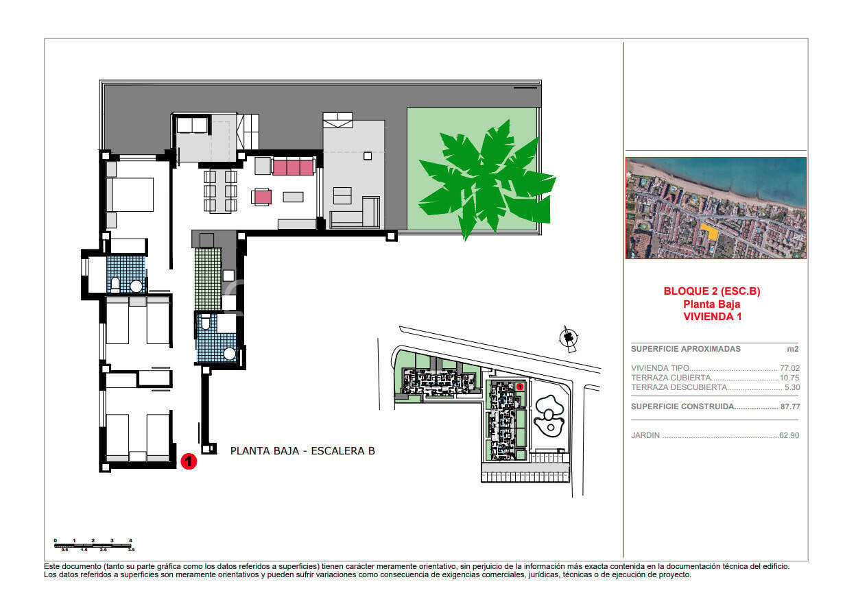 Apartamento en Dénia, Alicante, España 3 dormitorios, 82 m2 No. 149507