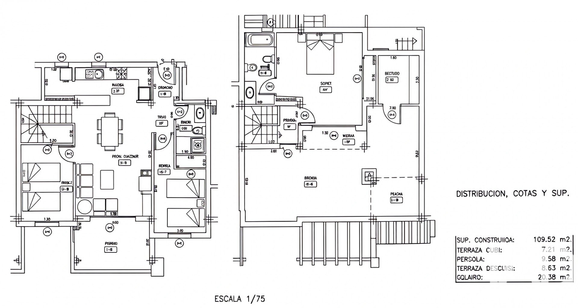 Пентхаус в Ориуэла, Аликанте, Испания 3 спальни, 110м2 №196599