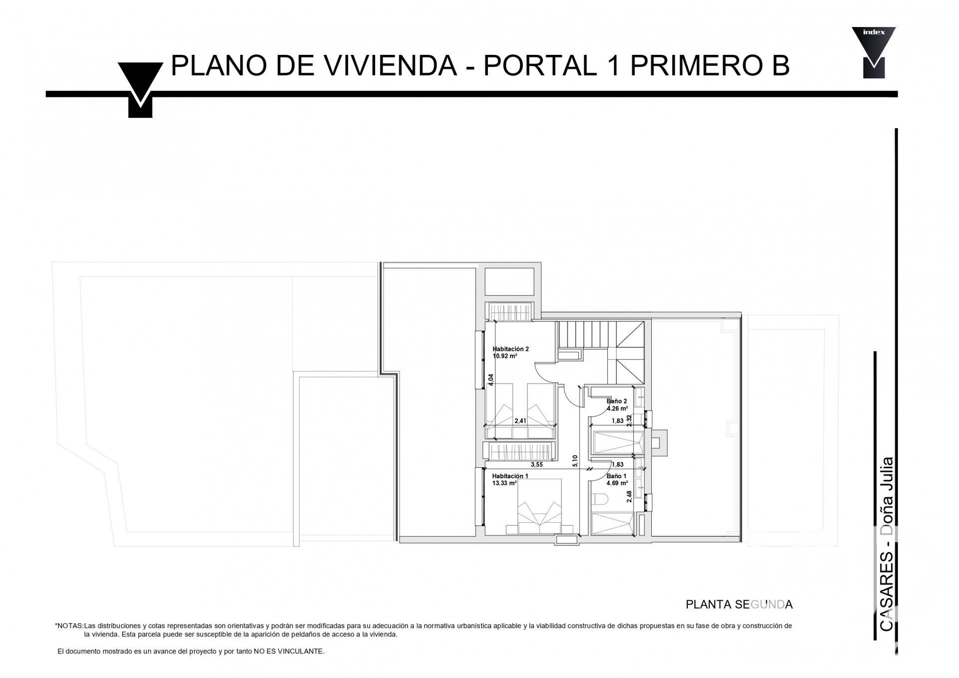 Apartamento en Casares, Málaga, España 3 dormitorios, 206.05 m2 No. 196601