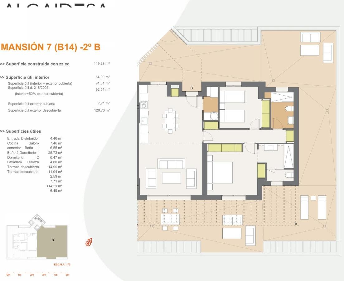 Dzīvoklis San Roque, Cadiz, Spānijā 2 istabas, 119 m2 Nr. 194150