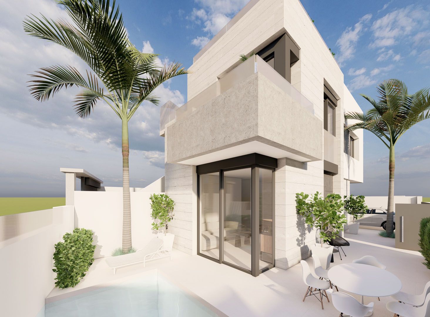 Bungalow a Pilar de la Horadada, Alicante, Spagna 2 camere da letto, 90 mq. N° 147958