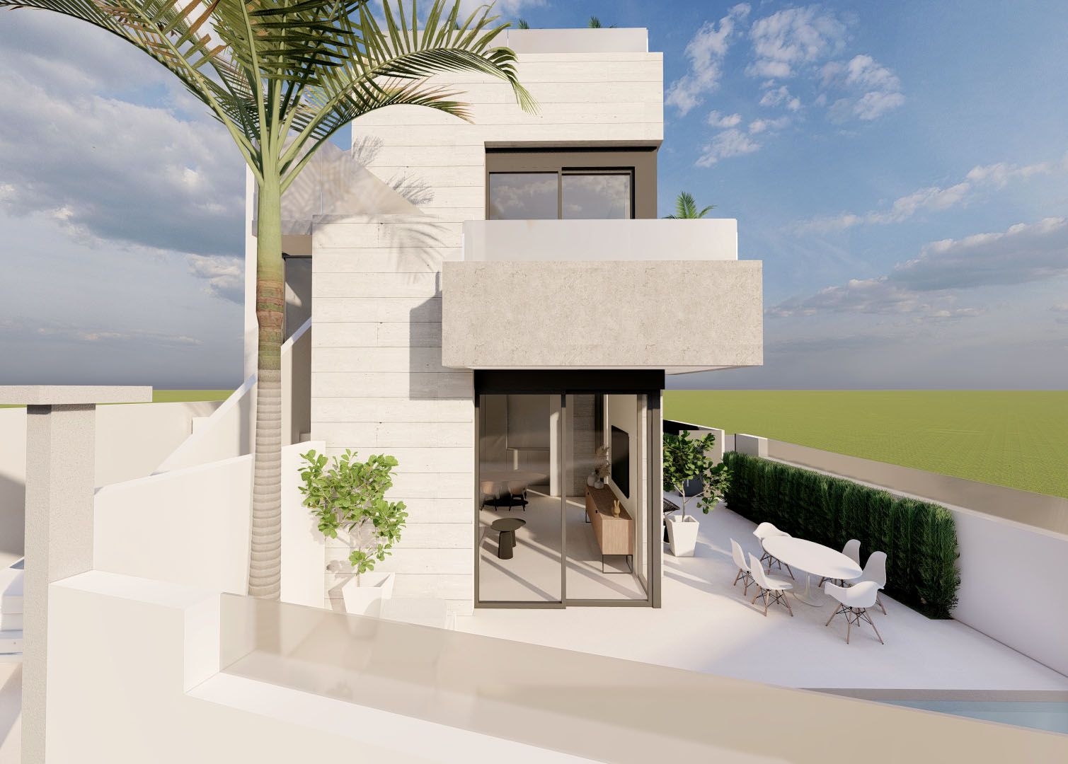 Bungalow a Pilar de la Horadada, Alicante, Spagna 2 camere da letto, 90 mq. N° 147958