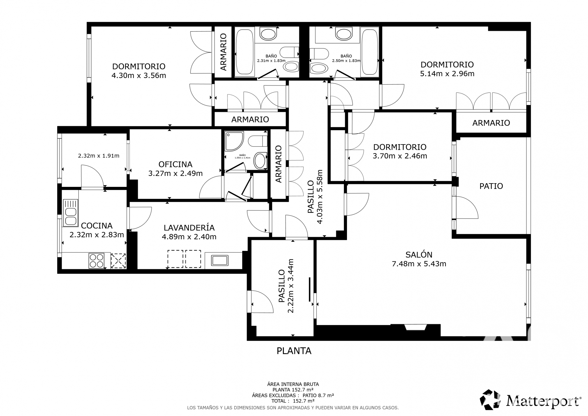 Huoneisto Madrid, Espanja 4 makuuhuonetta, 224 m2 No. 187777