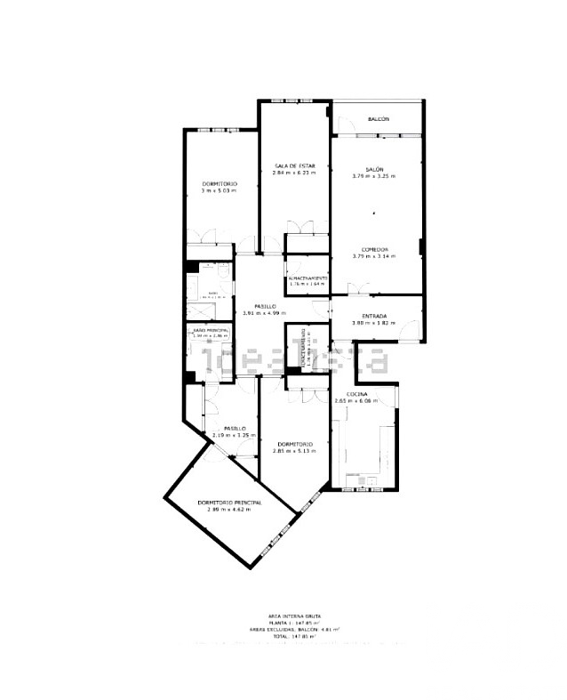Apartamento en León, España 4 dormitorios, 190 m2 No. 188418