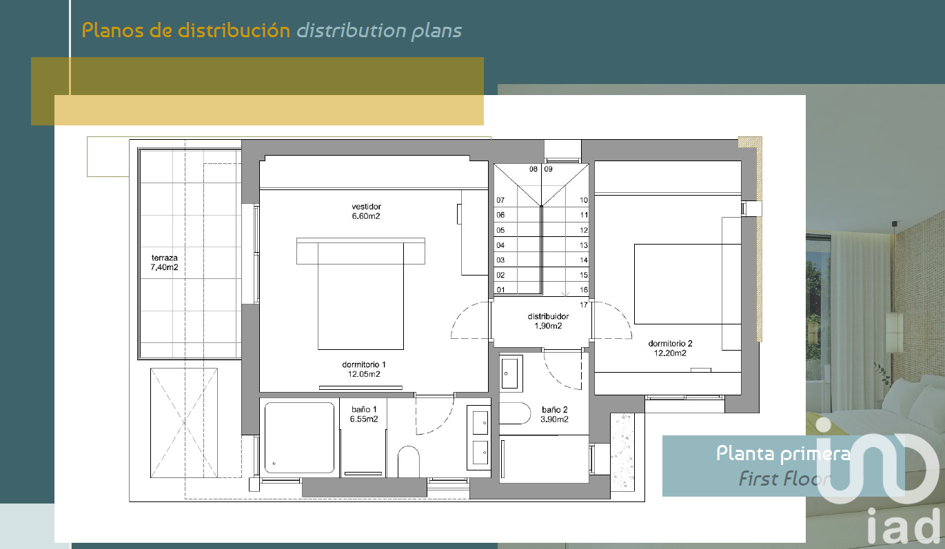 Hus i Finestrat, Alicante, Spanien 3 sovrum, 160 kvm. Nr. 153249