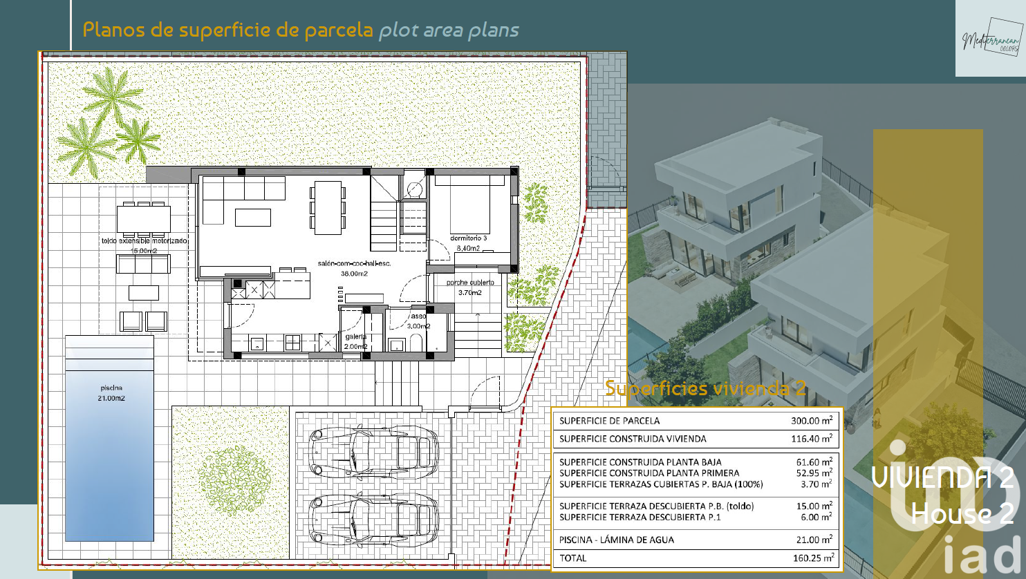 Hus i Finestrat, Alicante, Spanien 3 sovrum, 160 kvm. Nr. 153249
