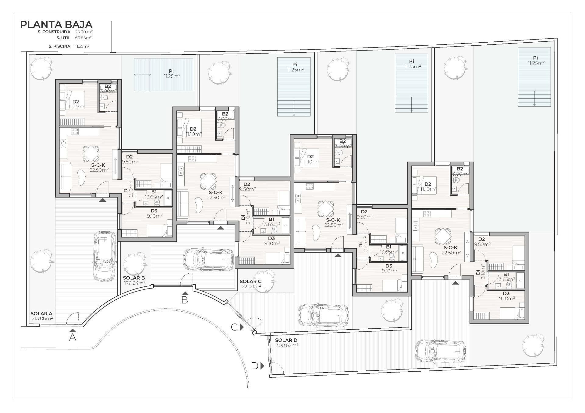 Villa Puerto de Mazarron, Murcia, Spānijā 3 istabas, 75 m2 Nr. 181131