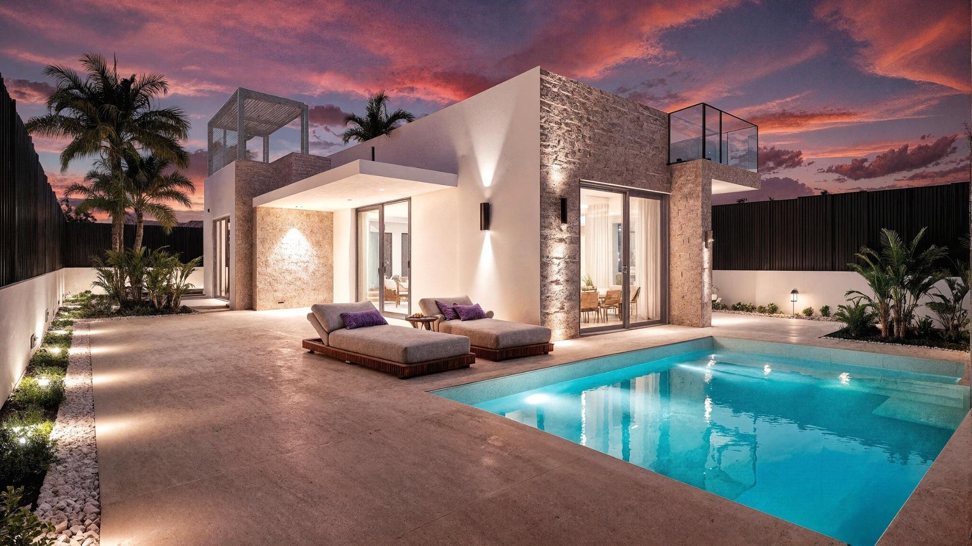 Villa i Los Alcazares, Murcia, Spanien 3 sovrum, 120 kvm. Nr. 181132