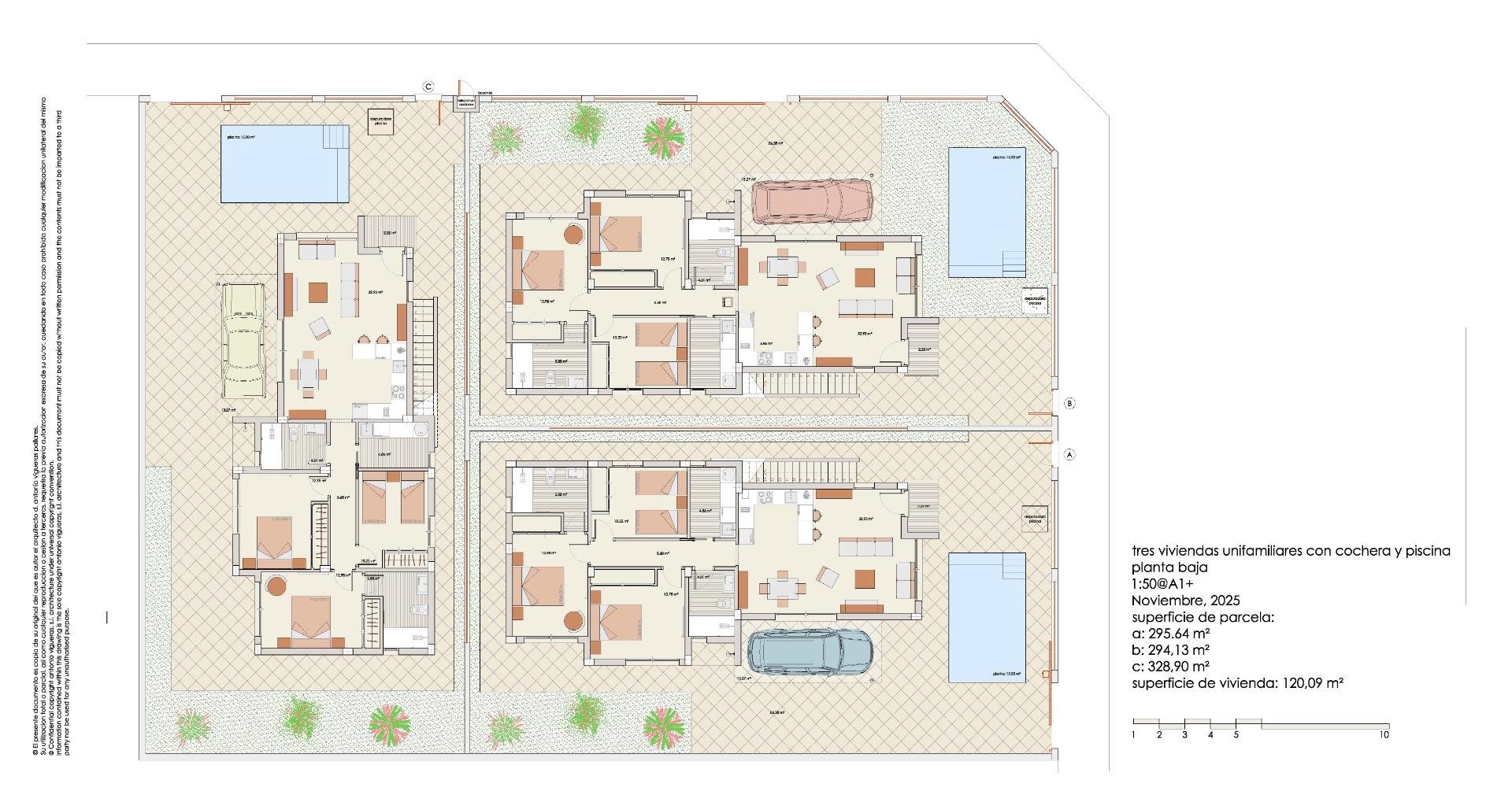 Villa i Los Alcazares, Murcia, Spanien 3 sovrum, 120 kvm. Nr. 181132