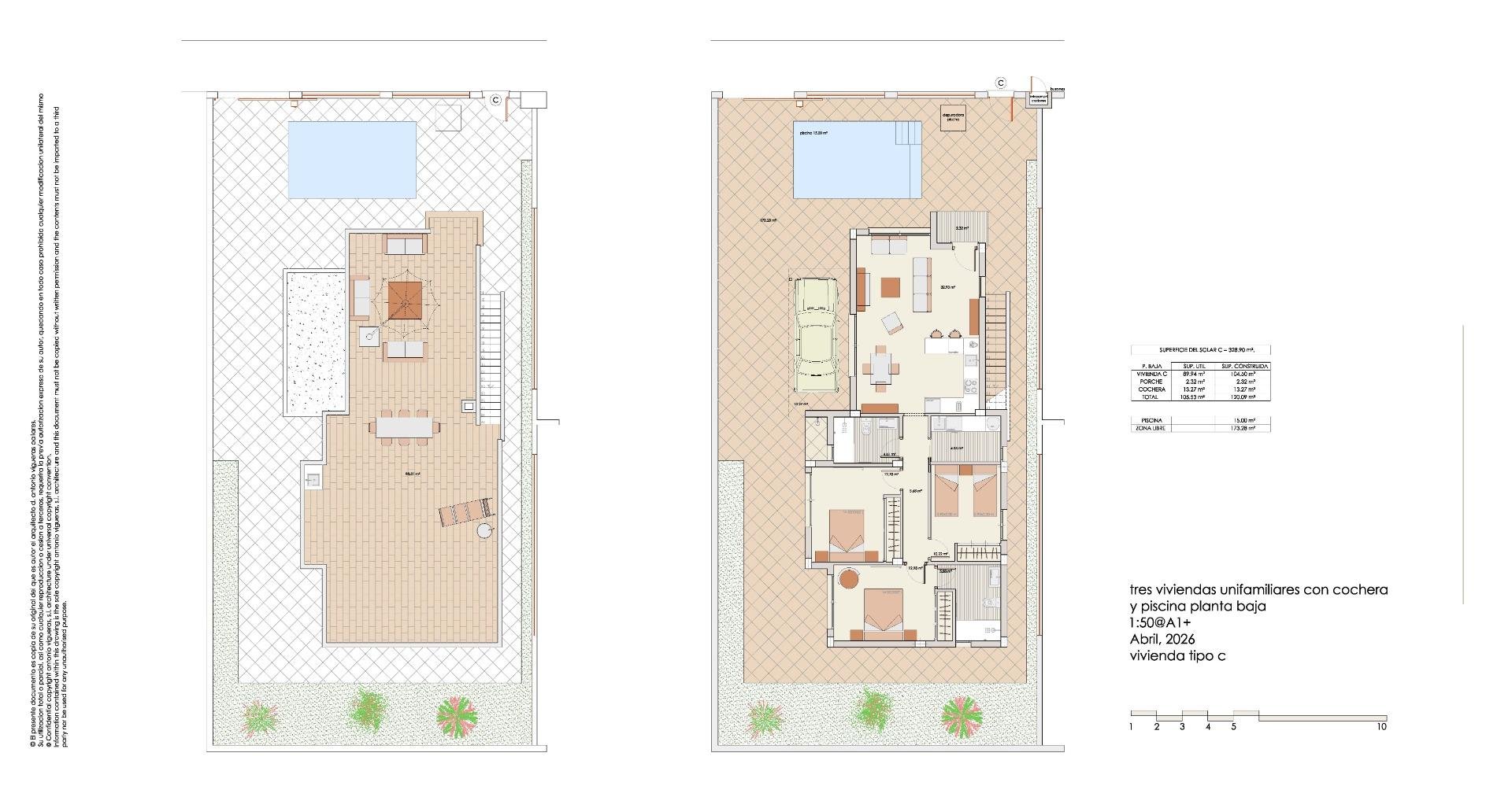 Villa i Los Alcazares, Murcia, Spanien 3 sovrum, 120 kvm. Nr. 181132