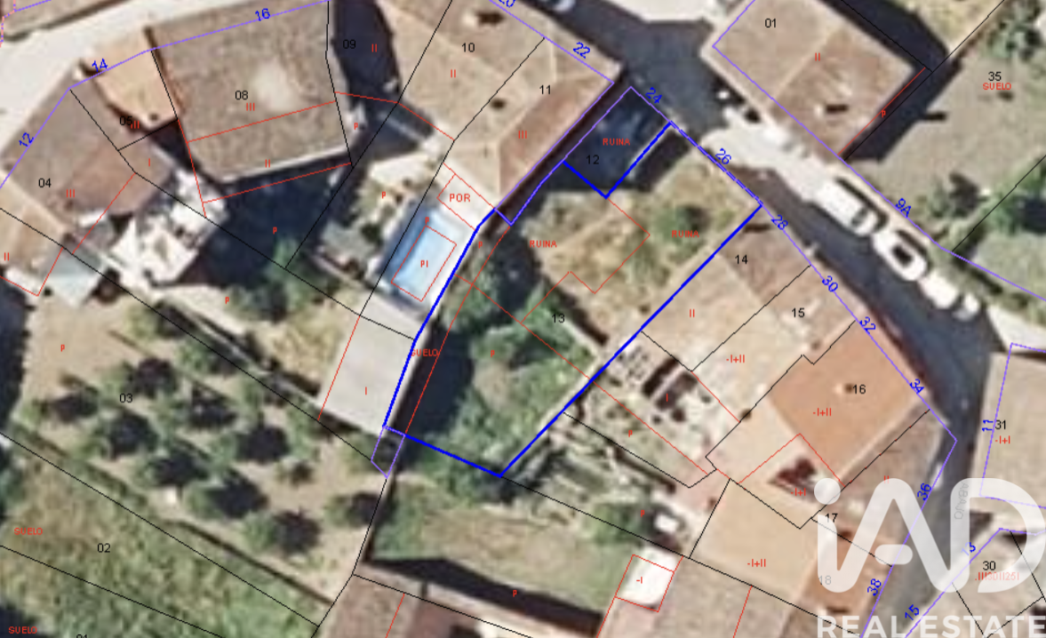 Tomt i Galaroza, Huelva, Spanien 346 kvm. Nr. 185126
