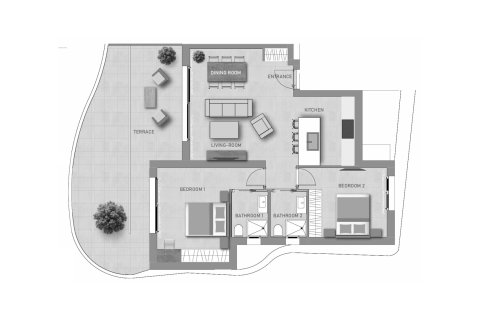 Layout 2 bedrooms, 102.22 sq.m. in SALISOL RESORT in Guardamar del Segura, Spain No. 166051