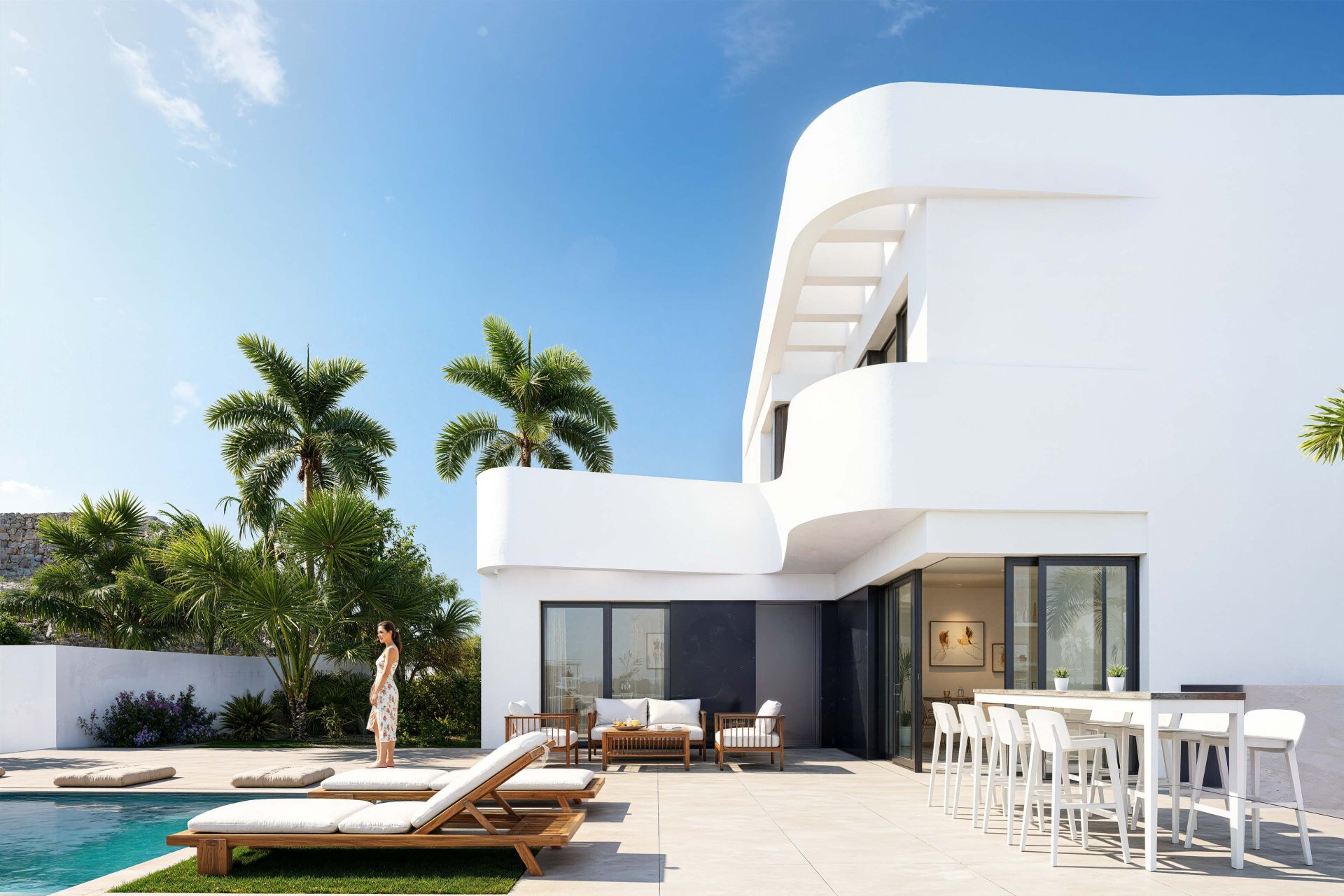 Huvila Algorfa, Alicante, Espanja 3 makuuhuonetta, 135 m2 No. 152017