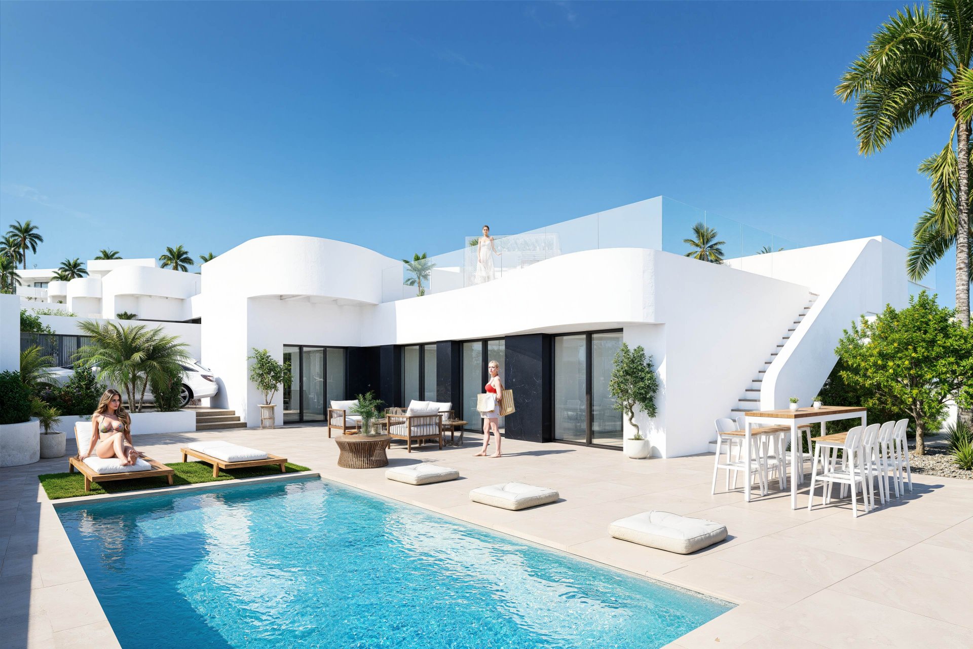 Huvila Algorfa, Alicante, Espanja 3 makuuhuonetta, 135 m2 No. 152017