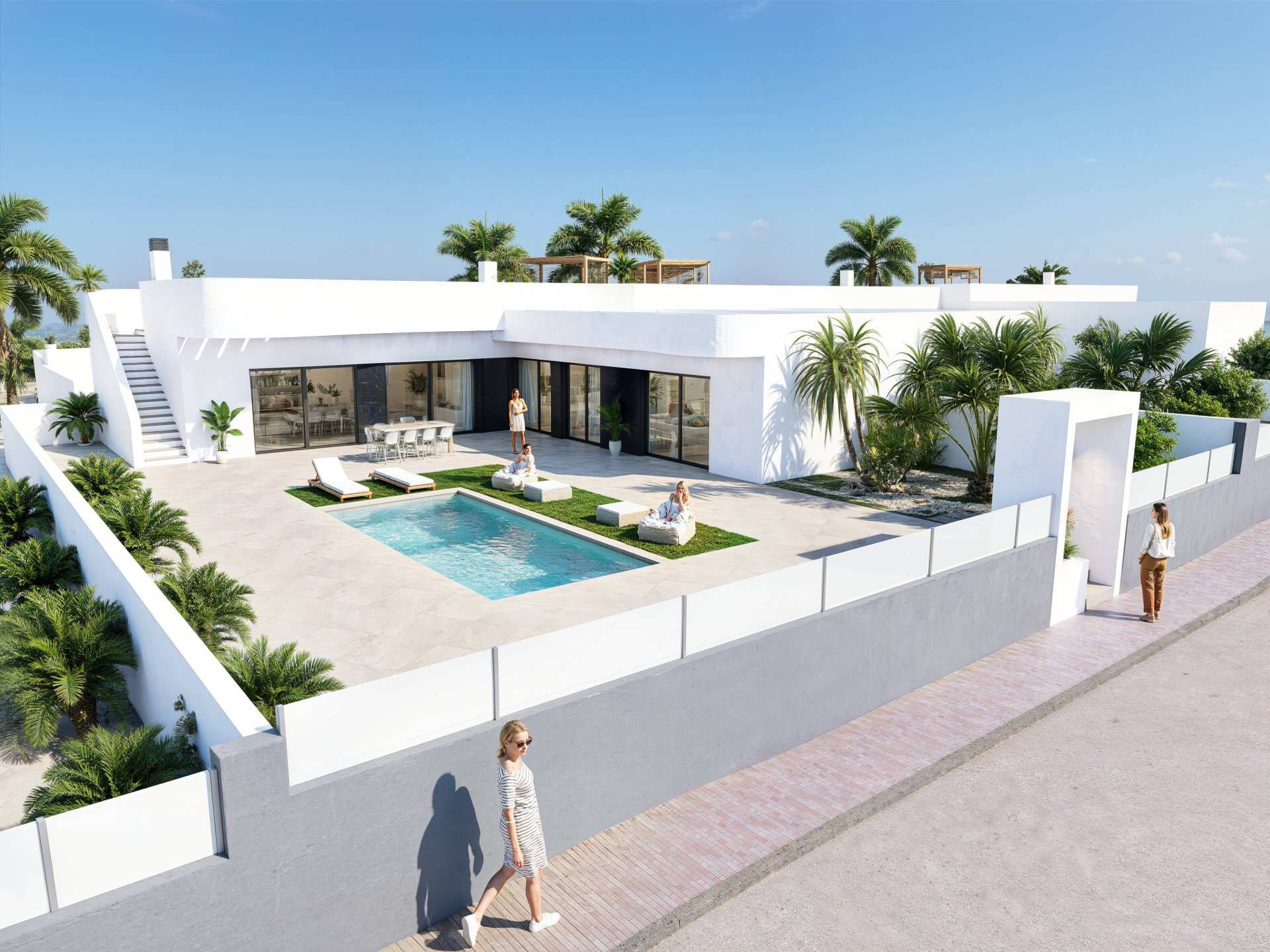 Huvila Algorfa, Alicante, Espanja 3 makuuhuonetta, 135 m2 No. 152017