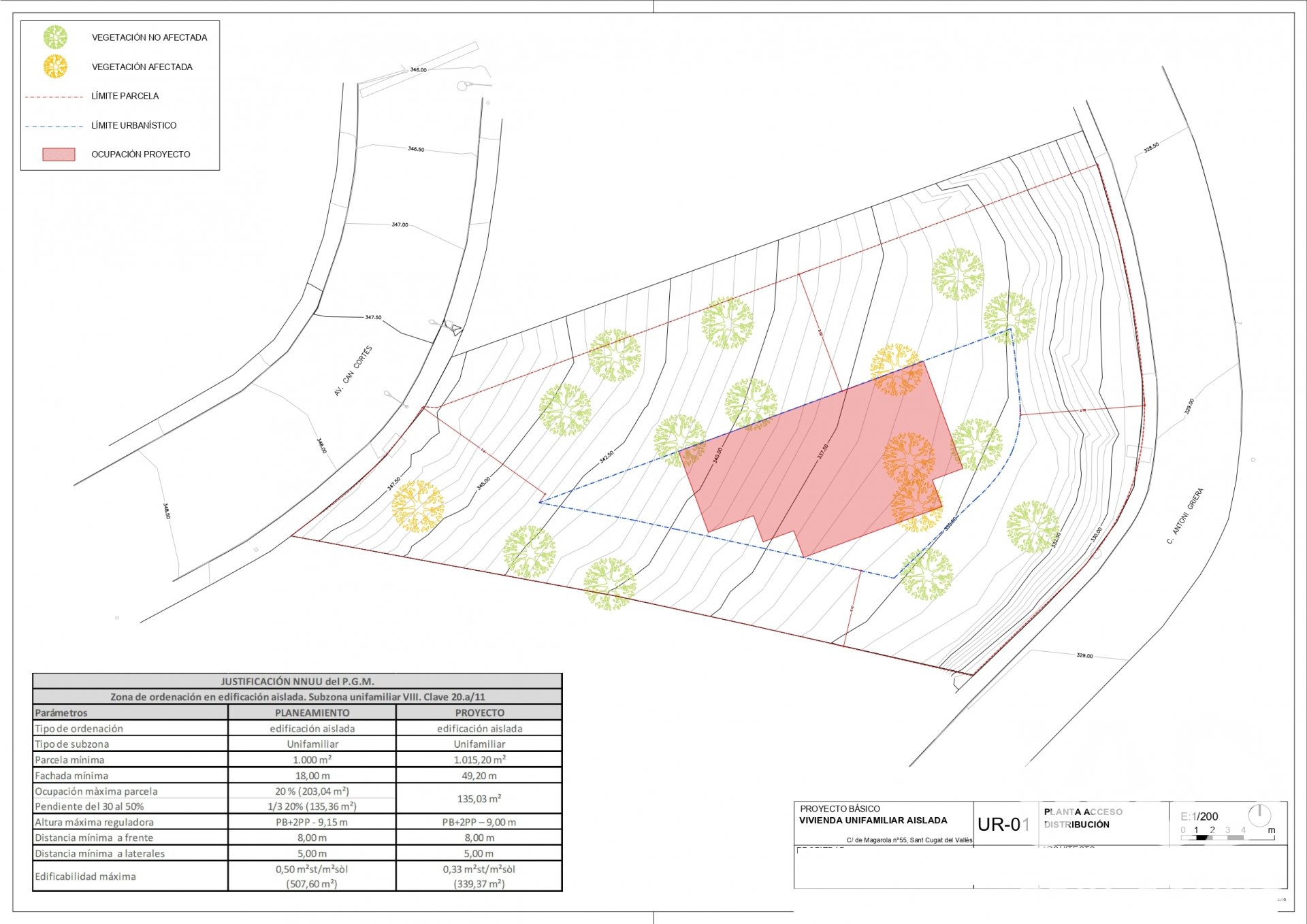 Land plot in Sant Cugat Del Valles, Barcelona, Spain 1029 sq.m. No. 188090
