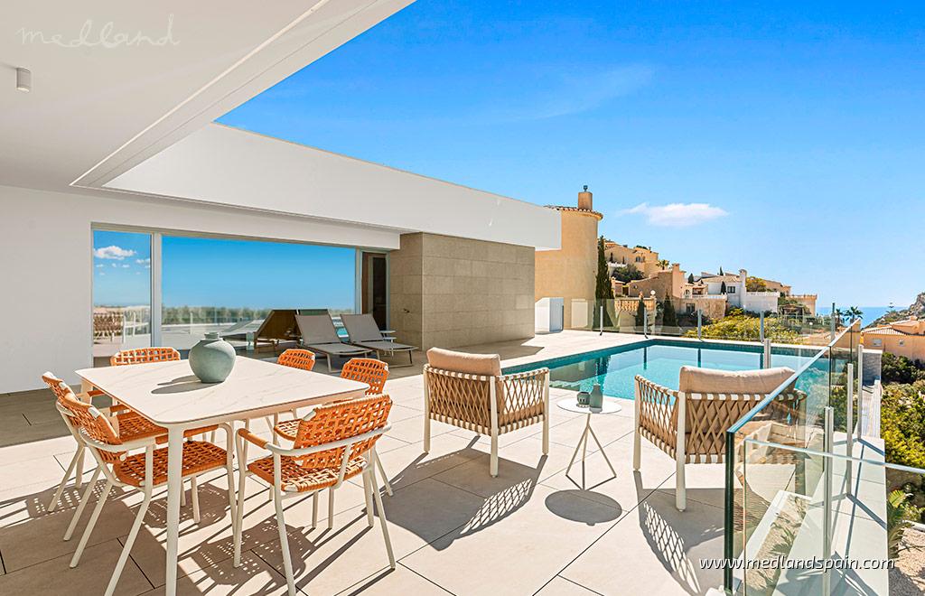 Villa i Cumbre Del Sol, Alicante, Spanien 4 sovrum, 142 kvm. Nr. 163050