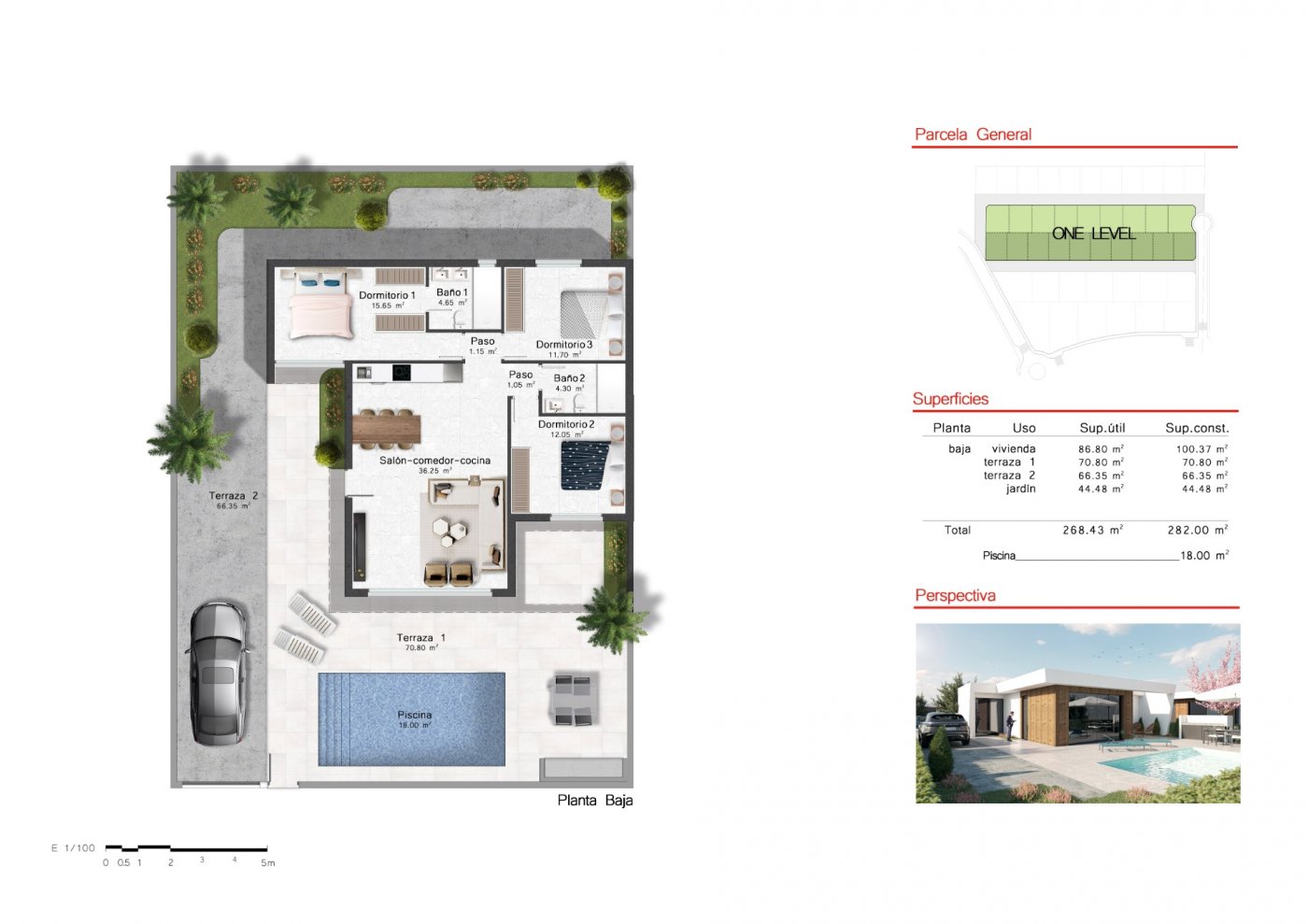 Villa Banos Y Mendigo, Murcia, Spānijā 3 istabas, 100 m2 Nr. 165113