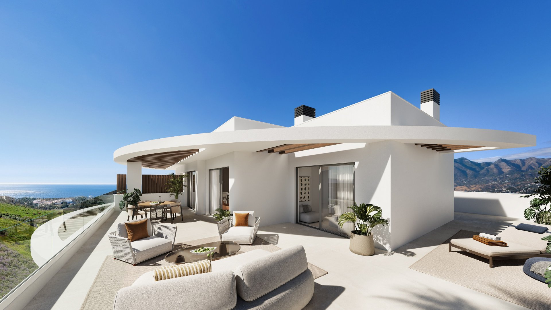 Apartment in Mijas, Malaga, Spain 3 bedrooms, 180 sq.m. No. 180407
