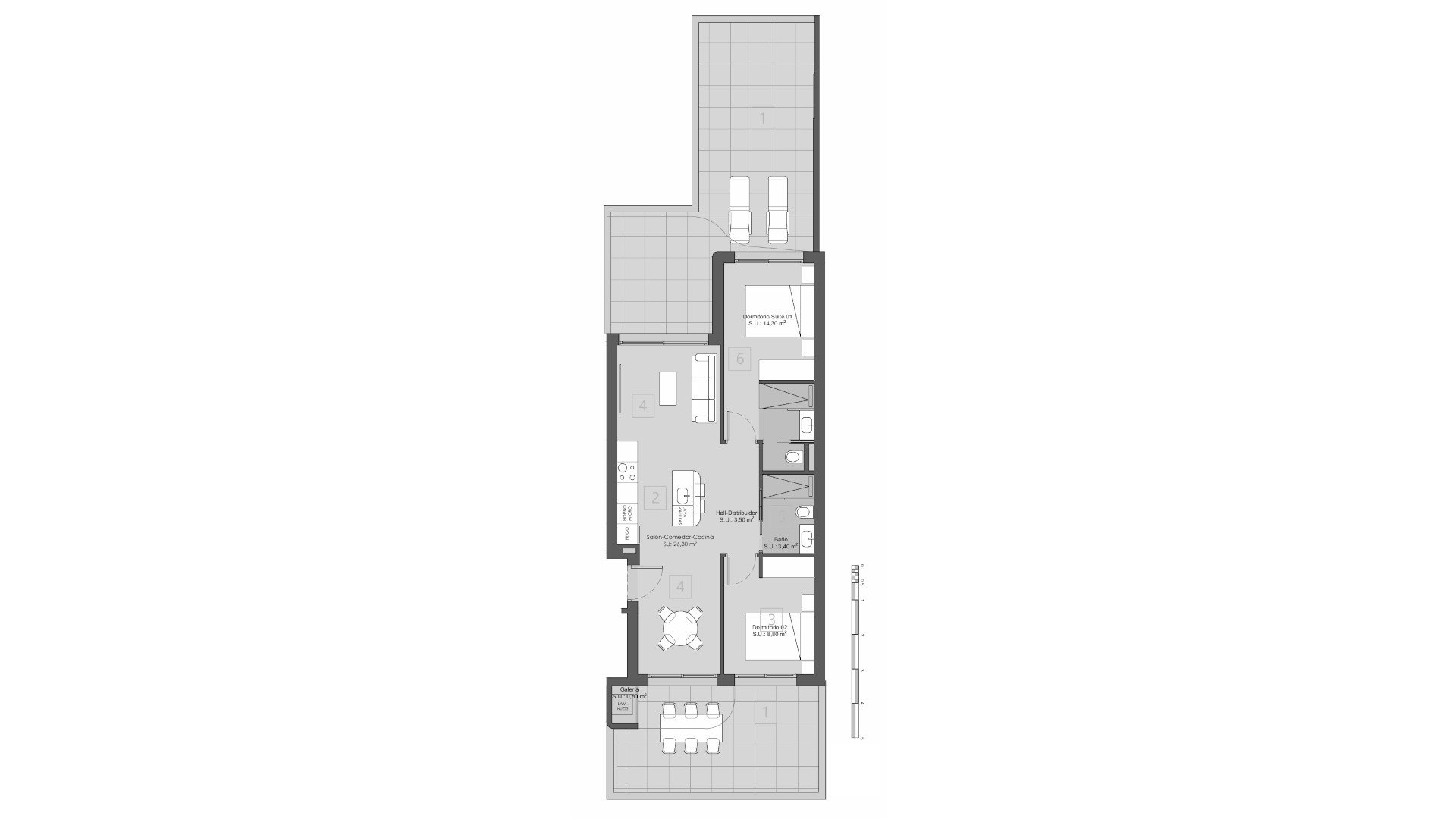 Apartamento en Golden Green Apartments, Los Alcázares, Murcia, España 2 dormitorios, 85.1 m2 No. 156654