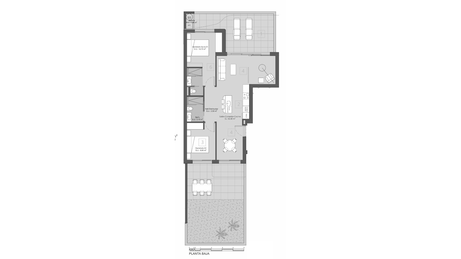 Wohnung in Golden Green Apartments, Los Alcazares, Murcia, Spanien 3 Schlafzimmer, 100.3 m2 Nr. 156657