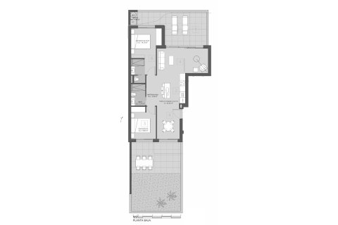 Layout 3 bedrooms, 100.3 sq.m. in Golden Green Apartments in Los Alcázares, Murcia, Spain No. 156203