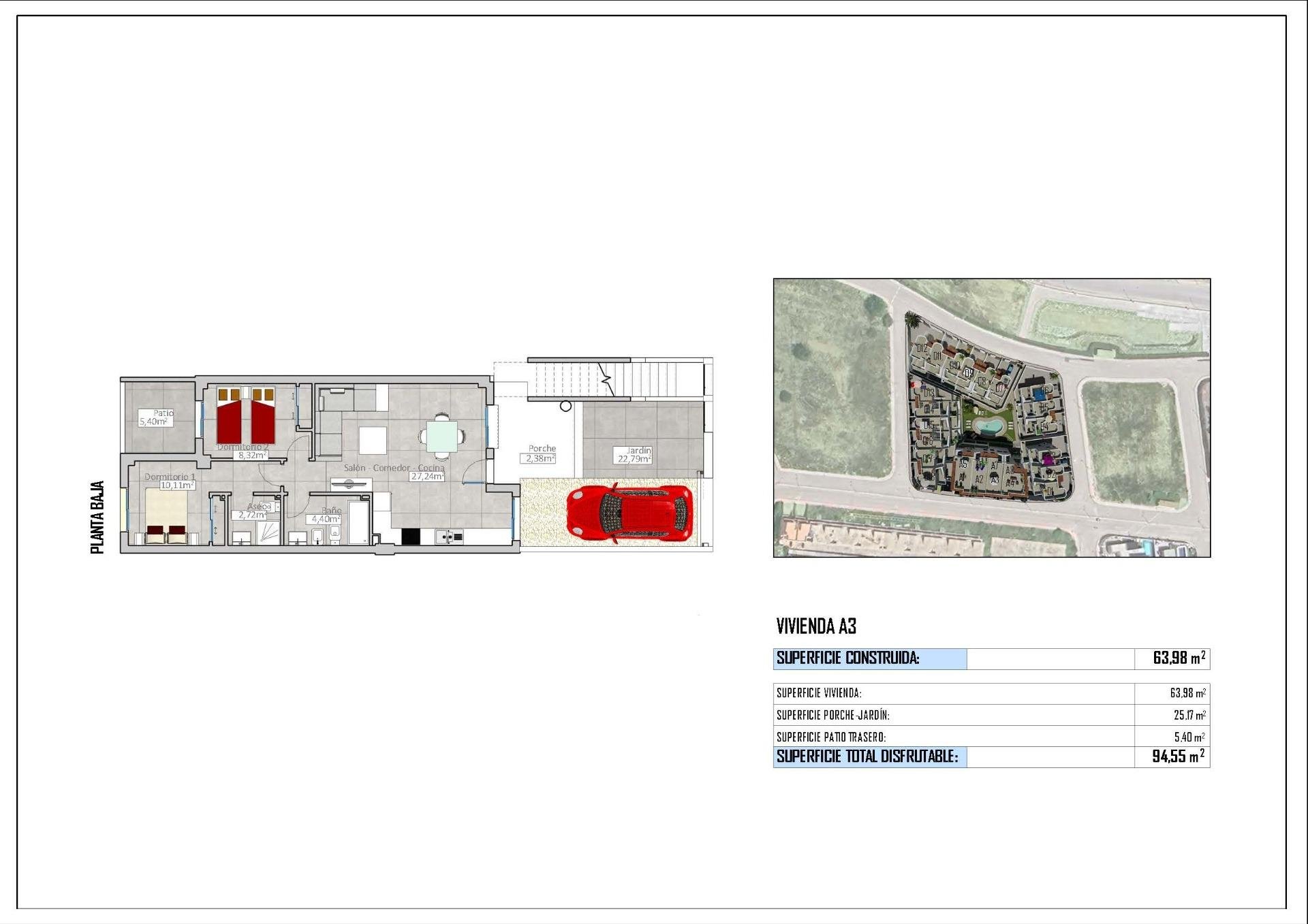 Bungalow in Cox, Alicante, Spain 2 bedrooms, 63 sq.m. No. 144177