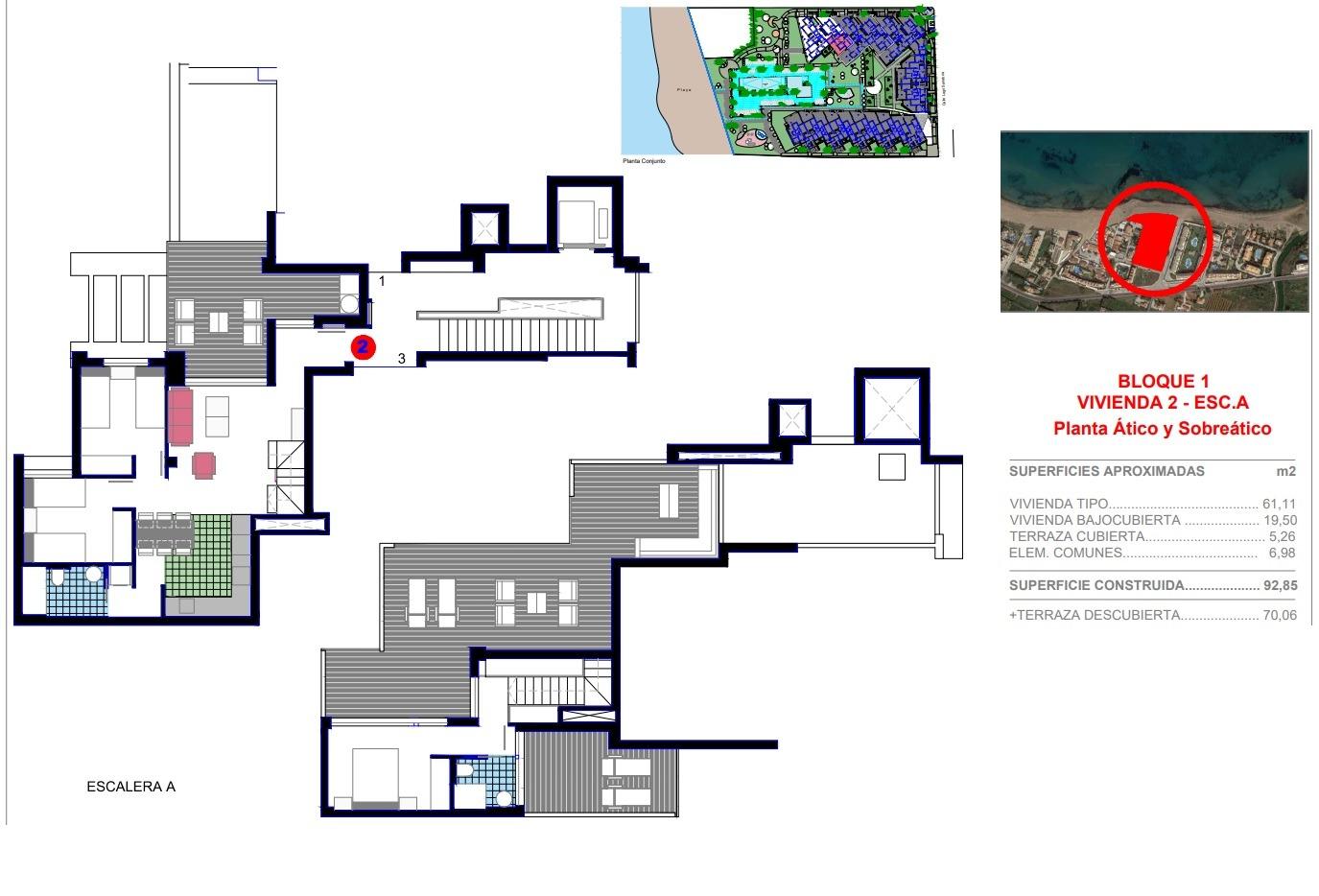Appartamento a Denia, Alicante, Spagna 3 camere da letto, 82 mq. N° 134393